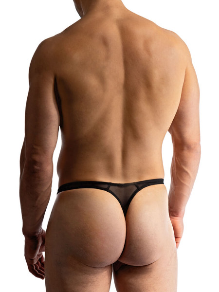 MANSTORE Regular Fit Noir Microfaser