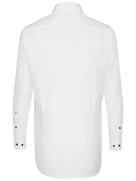 SEIDENSTICKER Slim Fit Chemise Blanc Business Kent Popeline
