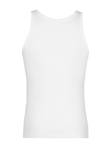 HUBER Regular Fit Blanc Doppelrippenstich - Vue 2