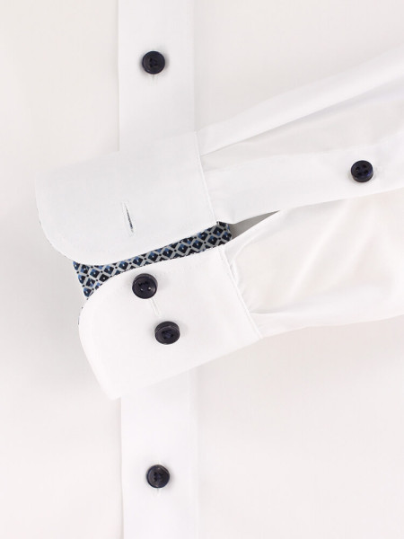 CASAMODA Comfort Fit Chemise Blanc Kent Popeline - Vue 2