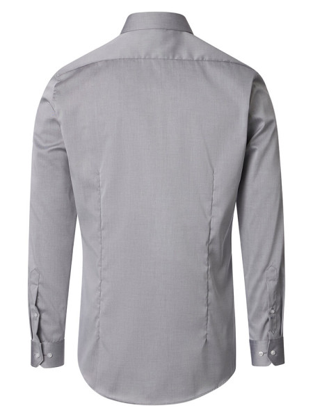 VENTI Slim Fit Chemise Gris Kent Popeline