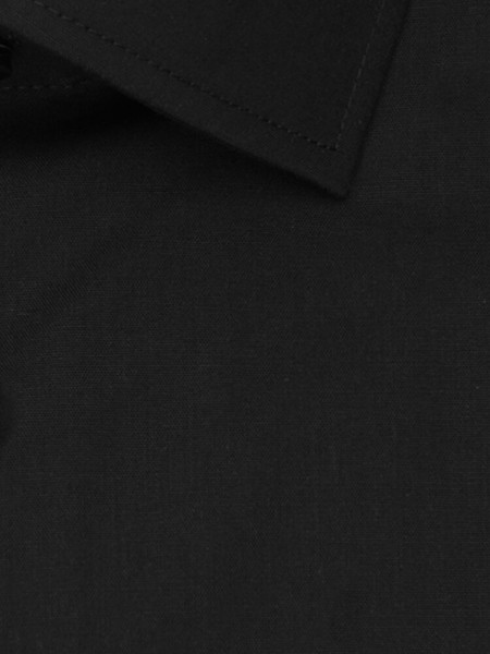 SEIDENSTICKER Tailored Fit Chemise Noir Business Kent Popeline - Vue 3