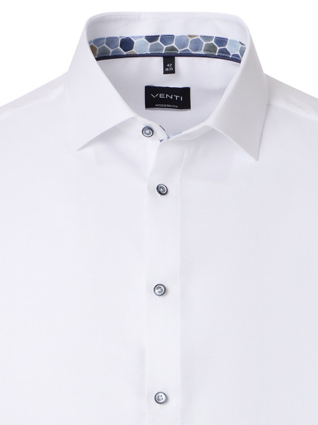 VENTI Regular Fit Chemise Blanc Kent Popeline - Vue 1