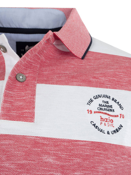 HAJO Polo Rouge Piqué - Vue 1