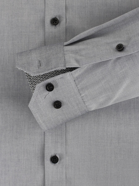 VENTI Slim Fit Chemise Gris Kent Easy Care  - Vue 2