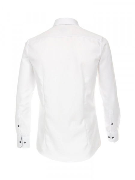 VENTI Regular Fit Chemise Blanc Button-Down Dobby