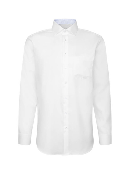 SEIDENSTICKER Regular Fit Chemise Blanc New Kent Struktur