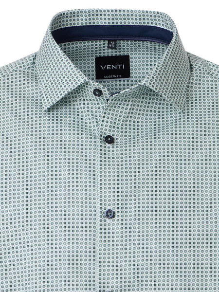 VENTI Regular Fit Chemise Vert Kent Popeline - Vue 1