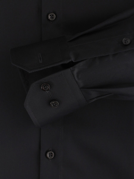 VENTI Regular Fit Chemise Noir Kent Twill - Vue 2