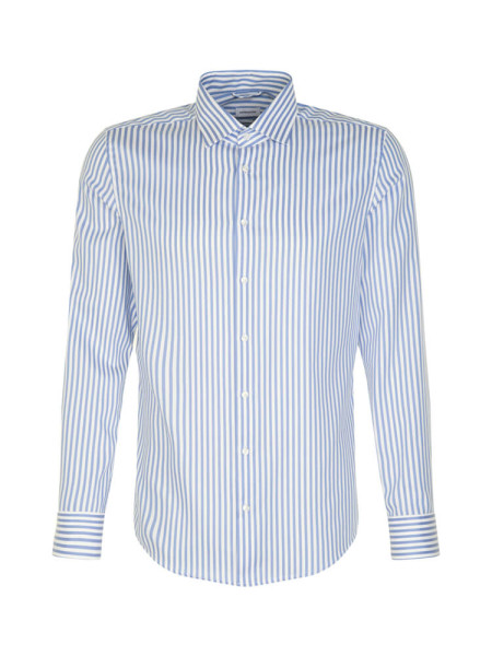 SEIDENSTICKER Tailored Fit Chemise Bleu clair New Kent Struktur
