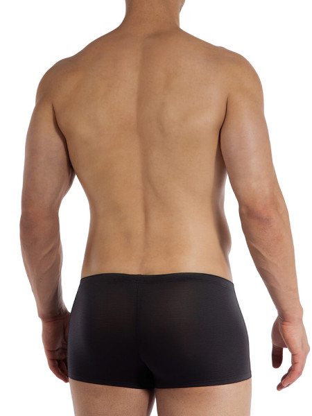 OLAF BENZ Regular Fit Noir Microfaser