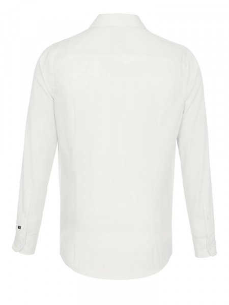 PURE Regular Fit Chemise Beige clair Kent Popeline