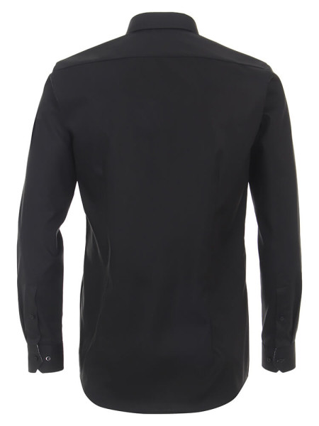 VENTI Slim Fit Chemise Noir Kent Easy Care