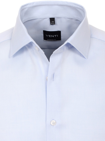 VENTI Regular Fit Chemise Bleu clair Kent Twill - Vue 1