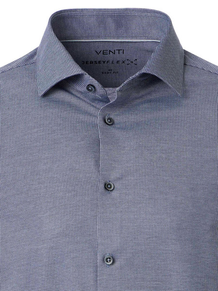 VENTI Slim Fit Chemise Bleu foncé Kent Jersey - Vue 1