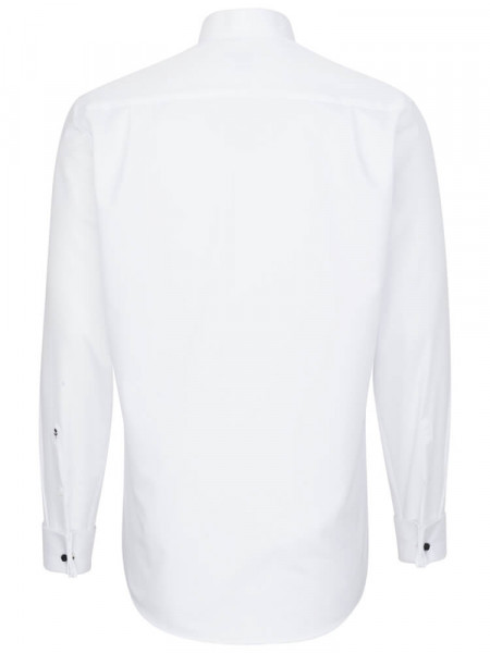 SEIDENSTICKER Regular Fit Chemise Blanc Business Kent Popeline