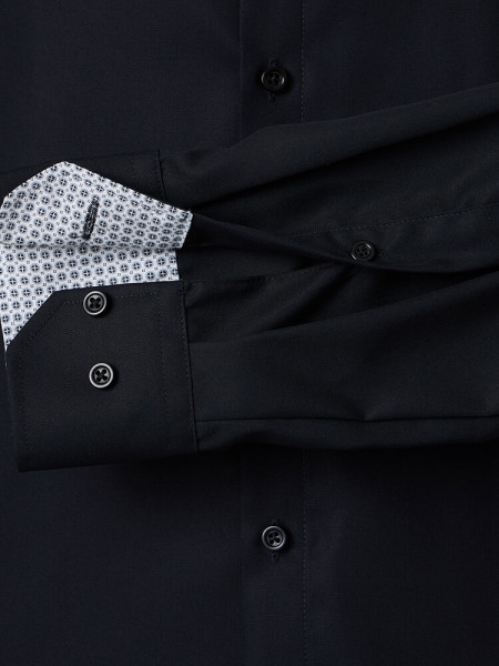 VENTI Comfort Fit Chemise Noir Kent Popeline - Vue 2