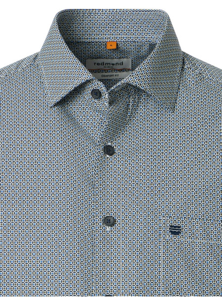 REDMOND Regular Fit Chemise Anthracite Kent Print - Vue 1
