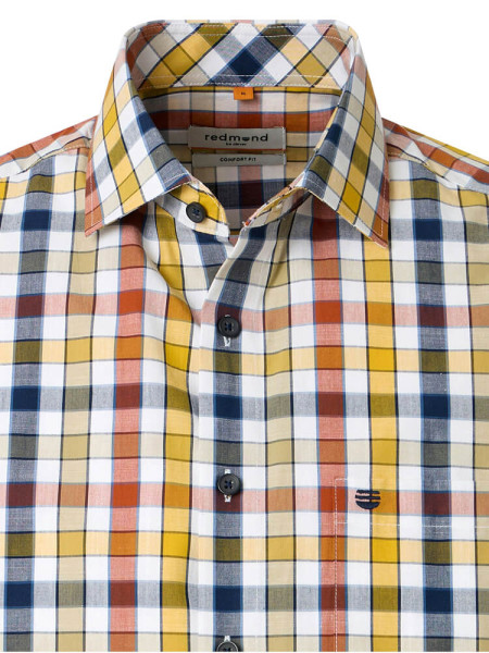 REDMOND Regular Fit Chemise Jaune Kent Struktur - Vue 1