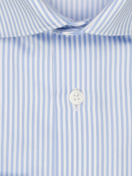 SEIDENSTICKER Slim Fit Chemise Bleu clair New Kent Satin  - Vue 1