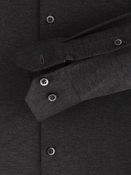 VENTI Slim Fit Chemise Anthracite Kent Jersey - Vue 2