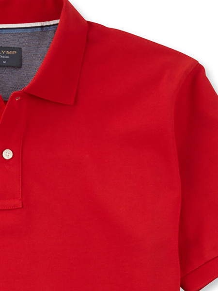 OLYMP Polo Rouge Piqué