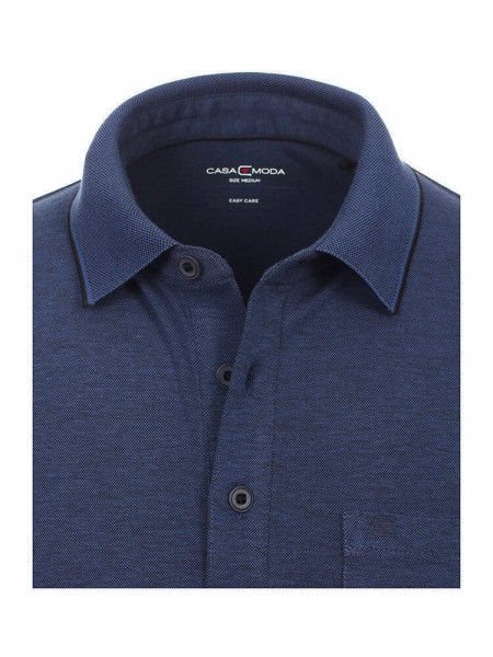 CASAMODA Polo Marine Piqué - Vue 1