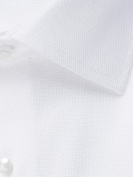 SEIDENSTICKER Slim Fit Chemise Blanc Business Kent Struktur - Vue 3