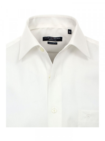 CASAMODA Comfort Fit Chemise Beige clair Kent Popeline - Vue 1