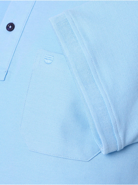 REDMOND Polo Bleu clair Piqué - Vue 2