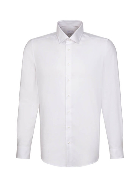SEIDENSTICKER Slim Fit Chemise Blanc Business Kent Twill