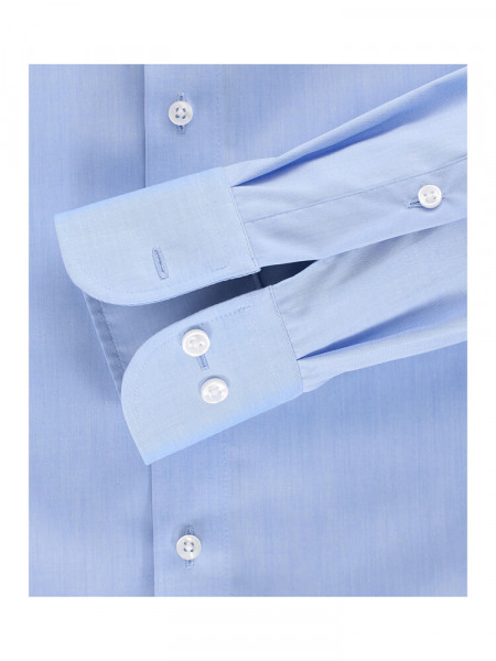 CASAMODA Regular Fit Chemise Bleu clair Kent Popeline - Vue 2