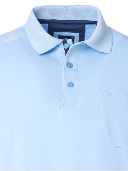 REDMOND Polo Bleu clair Jersey - Vue 1