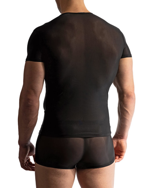 MANSTORE Regular Fit Noir Microfaser