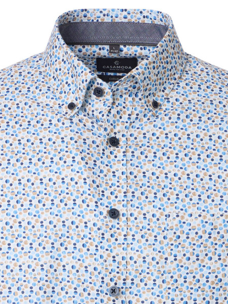 CASAMODA Regular Fit Chemise Marron Button-Down Easy Care  - Vue 1