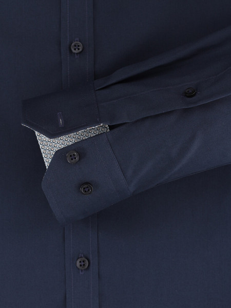 VENTI Slim Fit Chemise Marine Kent Easy Care  - Vue 2