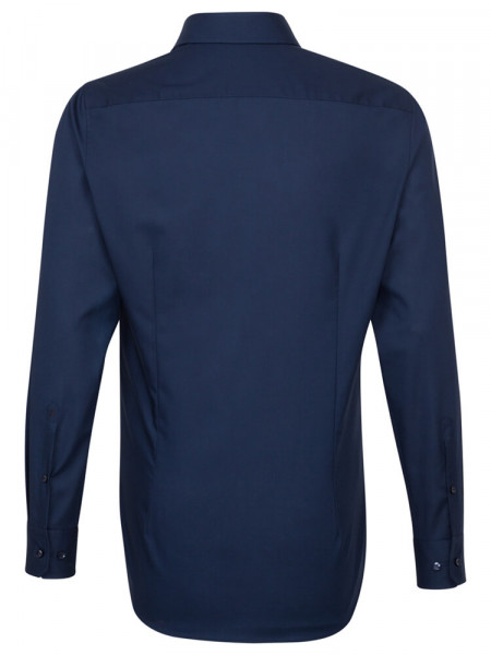 SEIDENSTICKER Slim Fit Chemise Marine Business Kent Popeline