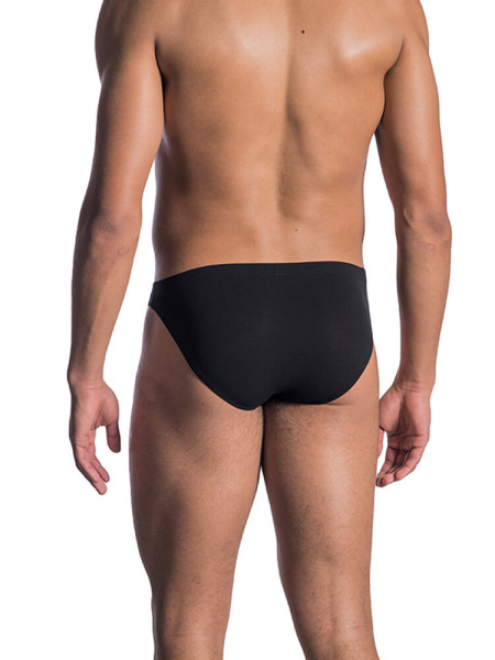 OLAF BENZ Regular Fit Noir Microfaser