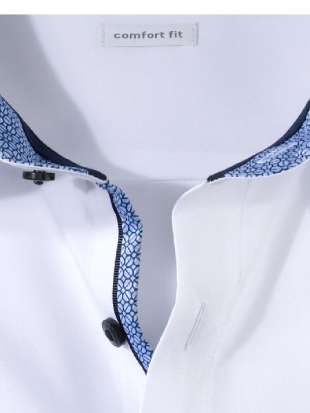 OLYMP Comfort Fit Chemise Blanc New Kent Popeline - Vue 1