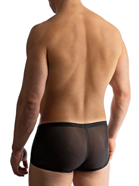 MANSTORE Regular Fit Noir Microfaser