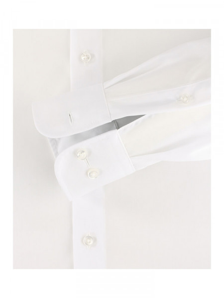 CASAMODA Comfort Fit Chemise Blanc Kent Popeline - Vue 2