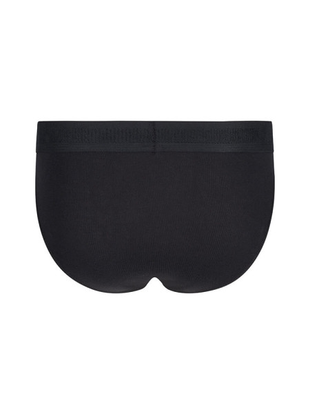 SKINY Regular Fit Noir Feinripp - Vue 2