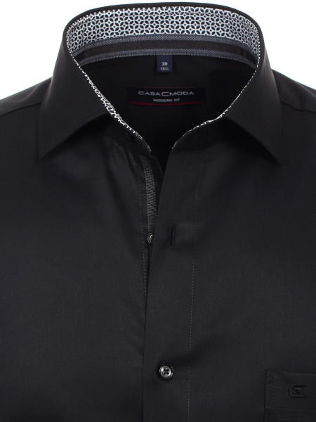 CASAMODA Regular Fit Chemise Noir Kent Easy Care  - Vue 1