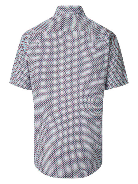 REDMOND Comfort Fit Chemise Rouge Kent Print