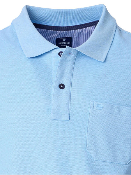REDMOND Polo Bleu clair Piqué - Vue 1