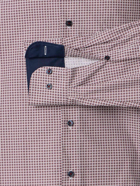 VENTI Comfort Fit Chemise Rouge Kent Popeline - Vue 2