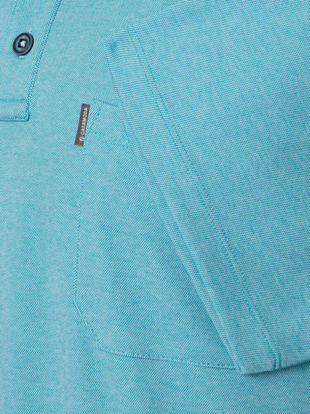 CASAMODA Polo Turquoise Piqué - Vue 2