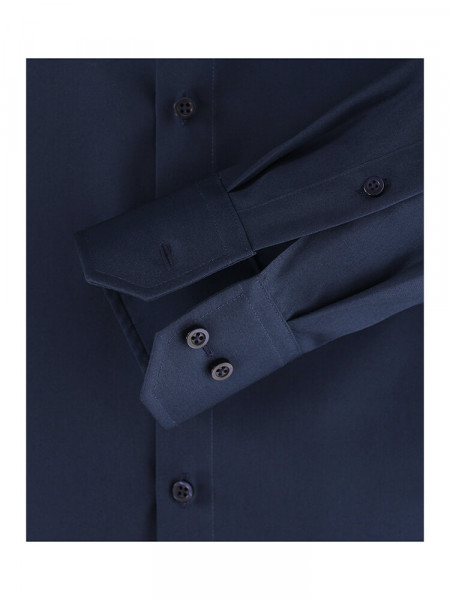 VENTI Regular Fit Chemise Marine Kent Popeline - Vue 2