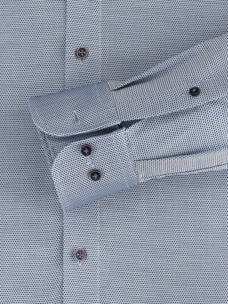 CASAMODA Regular Fit Chemise Bleu moyen Kent Natté - Vue 2