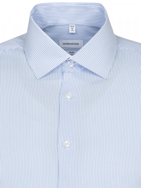 SEIDENSTICKER Slim Fit Chemise Bleu clair Business Kent Office - Vue 2